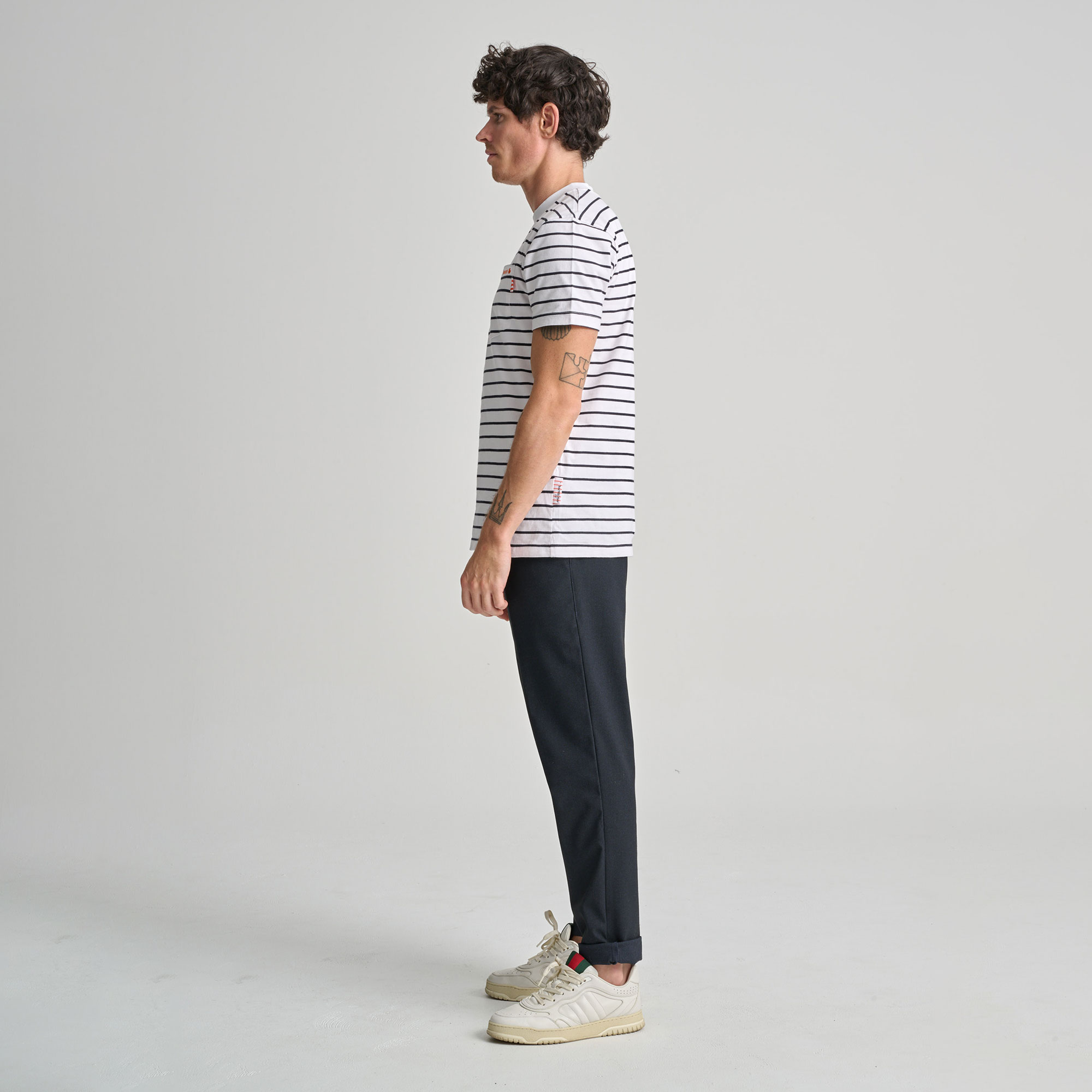 Classic Blue Stripe T-Shirt - Image 2