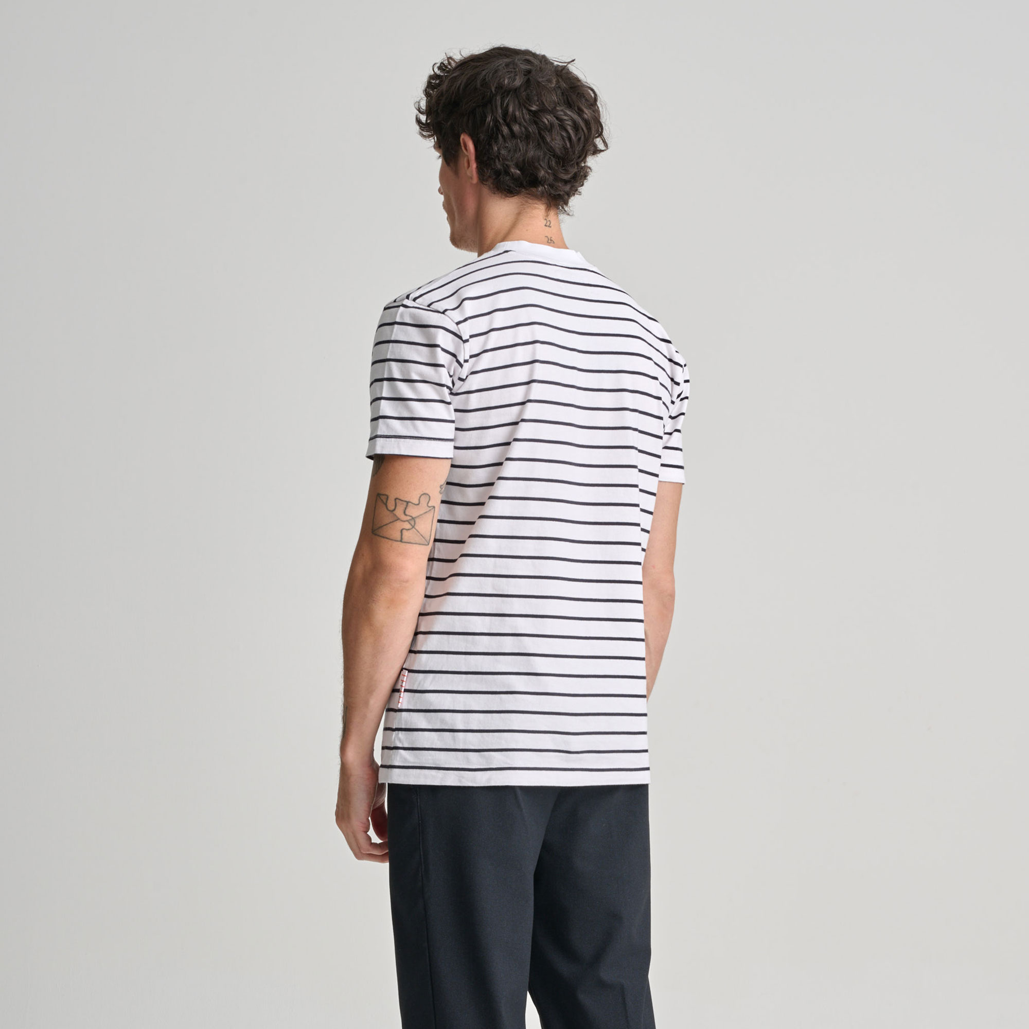 Classic Blue Stripe T-Shirt - Image 4
